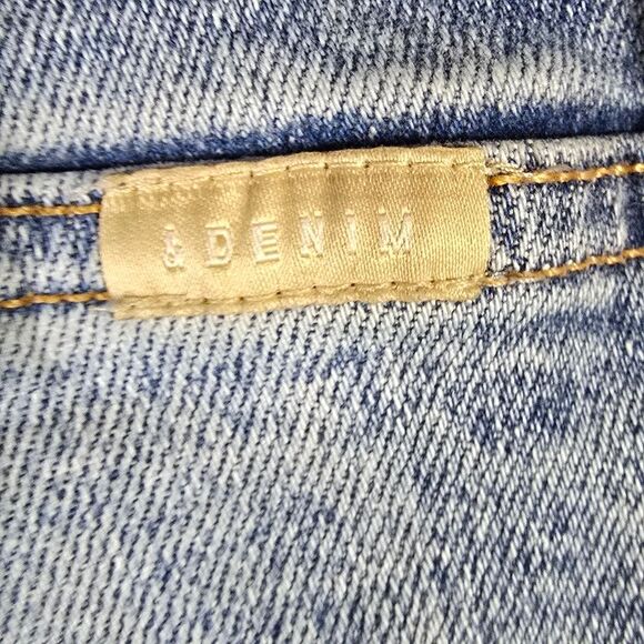 Stylish Blue DistressedHigh Waist h&m Skinny Jeans - Picture 10 of 13